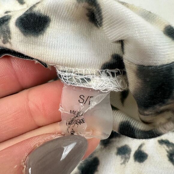 Elie. by Elie Tahari Animal Print Mock Neck Blouse Top Size S Polyester Spandex - Picture 6 of 9